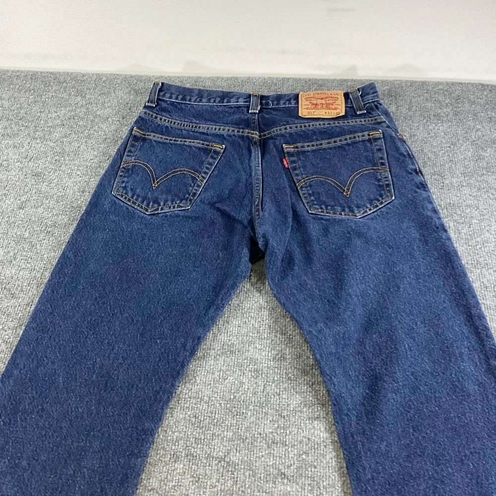 Levis 517 Bootcut Jeans Mens 33x32 Blue Denim Cowboy Western Classic Fit
